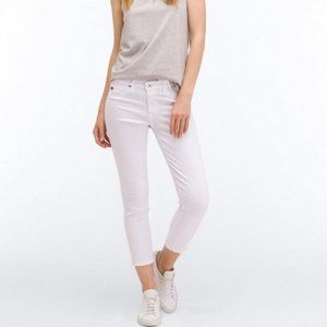 AG -  The Sateen Stilt Crop, White, Size 26